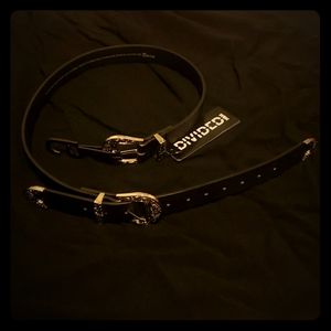 Black Double Buckle Belt